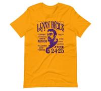 Tranc Lenny Bruce Poster Style Graphic Tee Shirt Short Sleeve Unisex T Shirt, Black Black XL