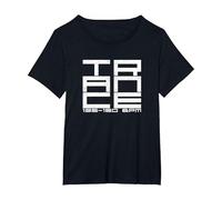 Trance EDM Dance Music T-Shirt, Women's Plus, Black, 6X