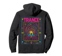 Trance Portal Tunnel Raving Retro Future Rave Music Festival Pullover Hoodie