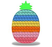Trancis Pop It Fidget Toy; Poppers Fidgets for Kids Toy; Poppets Stress Toy Set for Anxiety Relief; Poppet Fidget Sensory Toys for Autism ADHD Special Needs; Push Pop Poppit (30x20cm Big Pineapple A)