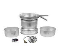 Trangia 27-1 GB Aluminium Cookset with Gas Burner, Complete Camping Cookware and Stove Set for Hiking, Backpacking, Fishing