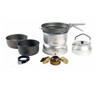 Trangia 27-8 Hard Anodised Cookset with Kettle and Spirit Burner, Complete Camping Cookware and Stove Set for Hiking, Backpacking, Fishing
