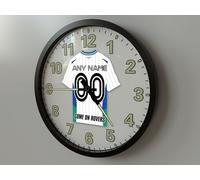 TRANMERE ROVERS 10 INCH (25cm) FOOTBALL WALL CLOCK - PERSONALISED FOOTBALL GIFTS - SELECT ANY PLAYER OR YOUR OWN NAME AND NUMBER TO BE PRINTED ONTO OUR FOOTBALL CLOCKS!