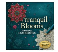 Tranquil Blooms: A Mandala Coloring Journey: Relax and Reconnect Through Nature’s Whimsical Patterns