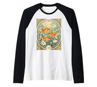 Tranquil Dance of The Nowruz Goldfish Raglan Baseball Tee