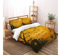 Tranquil Dreams Bedding Set Theme Bedspread Tranquil RuralViews Duvet Cover Set Chic Breathable Quilt Cover Universal for All Seasons Pillowcase Super King（260x220cm）