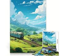 Tranquil Journey Anime Teenagers 1000 Piece Jigsaw Puzzle Thought Training Leisure Pleasure Snug Fit Lovely Gift (38x26cm)