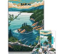 Tranquil Lake Baikal Jigsaw Puzzles for Adults 1000 Piece,Toys Educational Games Stress Relieving Suitable for Desktop Decoration 50x75cm