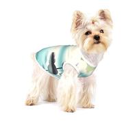 Tranquil Lakes Full Print Cotton Pet Vest M Dog Cat Clothes Soft Elastic Breathable Pullover Pet