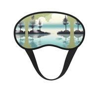 Tranquil Lakes Sleep Mask Soft Eye MaskBlindfold Eyeshade Smooth Comfortable Eye Cover with