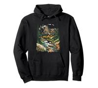 Tranquil Mountain Landscape with Scenic River Escape Pullover Hoodie