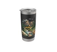 Tranquil Mountain Landscape with Scenic River Escape Stainless Steel Insulated Tumbler