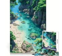 Tranquil Oasis Jigsaw for Teenagers1000 Pieces Brain Exercise Soothing Downtime Precision Cut Festive Gift (38x52cm)