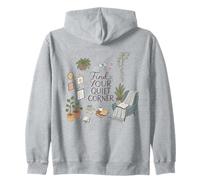 Tranquil Reading Nook Dreams Cozy Mindful Moments Zip Hoodie