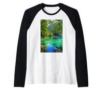Tranquil Reflections of a European Alpine Paradise Raglan Baseball Tee