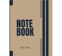 Tranquil Thoughts Notebook: A Brown and Dark Blue Minimalist Journal for Mindfulness, Daily Writing & Reflection | Aesthetic Lined Notebook for Women, Students & Creatives