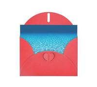 Tranquil Underwater Scenery Pearl Paper Holiday Greeting Card With Envelopes Weddings Party Birthday Invitations Wishes