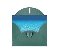 Tranquil Underwater Scenery Pearl Paper Holiday Greeting Card With Envelopes Weddings Party Birthday Invitations Wishes