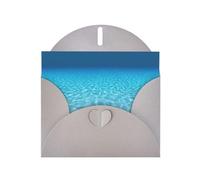 Tranquil Underwater Scenery Pearl Paper Holiday Greeting Card With Envelopes Weddings Party Birthday Invitations Wishes