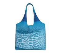 Tranquil Underwater Scenery Print Canvas Tote Bags for Women Reusable Grocery Bag Large Gym Canvas Cloth Pouchportable Shopping Handbag