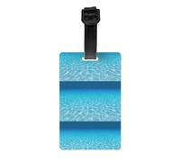 Tranquil Underwater Scenery Print Retro PVC Luggage Tag Durable Travel ID Holder for Suitcase Vintage Style Baggage Tag