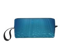 Tranquil Underwater Scenery Printed Makeup Bag with Handle, Lightweight Portable Cosmetic Organiser for Travel, Gym & Daily Use â€“ Gift for Women Girls