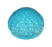 Tranquil Underwater Scenery Shower Caps Women Reusable Large Shower Cap Men Quickdry Care Hair Long Short Kids Bath
