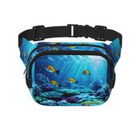 Tranquil Underwater Scenery Unisex Fashion Waist Packs, Stylish Fanny Packs for Workouts, Running, Traveling, and Hiking