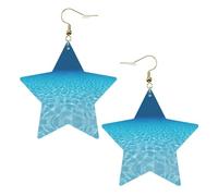 Tranquil Underwater Scenery Women's Fashion Earrings, Celestial Dangle Earrings, Star Shape Jewelry for a Versatile