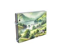 Tranquil View: Lake District Watercolour Landscape Art Village Scene Scrapbook (scrap-kf24-Lakedistmg)