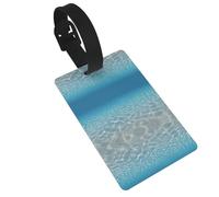 Tranquil Water Print Luggage Tags Quick Install Airplane Travel Essentials for Suitcases Durable PVC Bag Tag