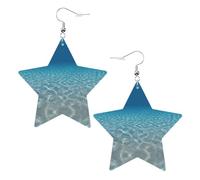 Tranquil water Women's Fashion Earrings, Celestial Dangle Earrings, Star Shape Jewelry for a Versatile