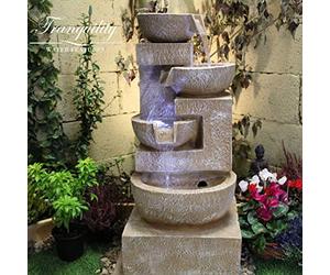 Tranquillity Sparkling Bowls Mains Powered Water Feature,Waterfall, Water Fountain, Garden Decoration, Garden Feature