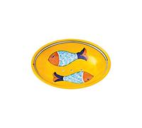 Tranquillo Ceramic soap dish handpainted fish with holes for water drainage 13 x 9.5 x 2 cm