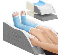 TranquilRelax Memory Foam Double Leg Elevation Pillow Grey