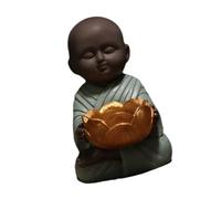 Tranquils Miniature Buddhist Monk Figurine Holder Tealight Space For Calm Ambiances Aesthetic Table Decors Tealight Holder Decors