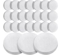 Tranqun 24 Pcs Fine Filter Water Polishing Pad Compatible with Fluval Fx4, Fx5, Fx6 Quick Clear Filter Media Canister Filter Aquarium Water Polishing Filter Pads （7 x 7 x 1.38 Inches White）