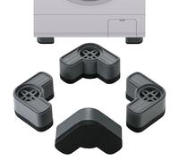 TranRantic 4Pcs Washing Machine Feet Pads, Anti Vibration Pads for Washing Machine, Reduce Noise, Absorb Shock, Non Slip Fixed Pad, Rubber Feet Pad for Dryer Refrigerator Dishwasher (Gray)