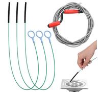 TranRantic Drain Snake Unblocker Tool, 5m & 3x1.3m Plumbers Snake for Kitchen Sink, Toilet, Bathtub, Sewer, Bathroom Drain Cleaning, Hair Clog Remover, Plug Hole Unblocker