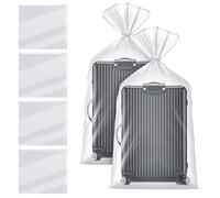 TranRantic Extra Large Clear Plastic Storage Bags 100x150cm (39.4x59.1inch), 4PC Thickened Sturdy Dustproof & Moisture-Proof Bags for Suitcases, Furniture, Quilts, Office Chairs, Plush Toys