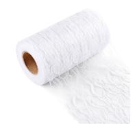 TranRantic Lace Table Runner 15cm x 26m, White Lace Fabric