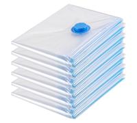 TranRantic Vacuum Storage Bags, 6 Pcs 100X130CM Extra Large Space Saver Compression Bags, Suction Bag for Storage, Reusable Jumbo Vacuum Pack Bag for Duvet, Quiltsm, Clothes, Pillows