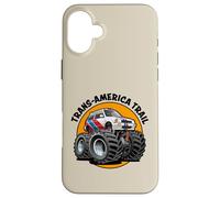 Trans-America Trail Retro Rally Car Offroad 4x4 Design Case for iPhone 16 Plus