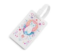 Trans Cat Funny Luggage Tags for Suitcases Colorful Name ID Card Labels Travel Accessory