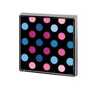 Trans Color Polka Dots Funny Lapel Pins Square Brooch Tie Suit Dress Accessories for Men Women Wedding Birthday