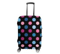 Trans Color Polka Dots Travel Luggage Protector Cover