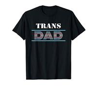 Trans Dad Transdad Outfit LGBQT Trans Pride Flag Queer Gift T-Shirt