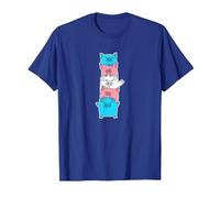 Trans Flag Pig Design for Proud Trans People T-Shirt, Men, Royal Blue, XX-Large
