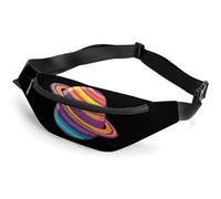 Trans Flag Saturn Human Rights LGBTQ Belt Bag for Women Men Waist Bag Pouch with Adjustable Strap