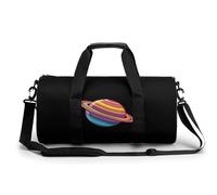 Trans Flag Saturn Human Rights LGBTQ Travel Duffel Bag Sports Gym Bag Workout Bag with Adjustable Strap